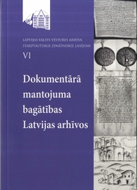 Krāsaina bilde, Latvijas Valsts vēstures arhīva zinātniskie lasījumi, VI: Dokumentārā mantojuma bagātības Latvijas arhīvos, grāmatas vāks