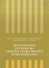 Krāsaina bilde, Metodiskie ieteikumi arhīva dokumentu publicēšanai, grāmatas vāks