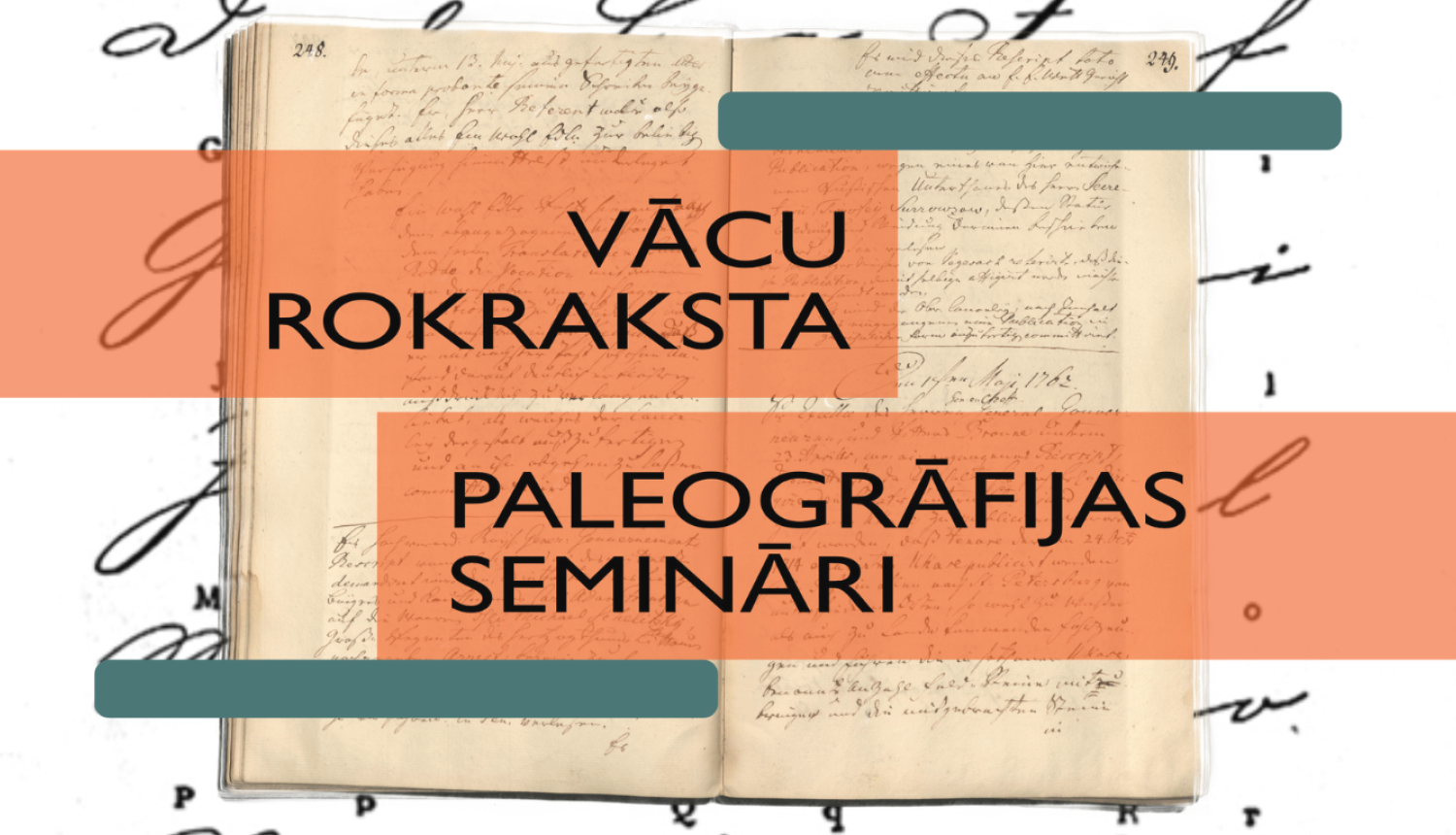 Krāsaina bilde, Vācu rokraksta paleogrāfijas semināru afiša